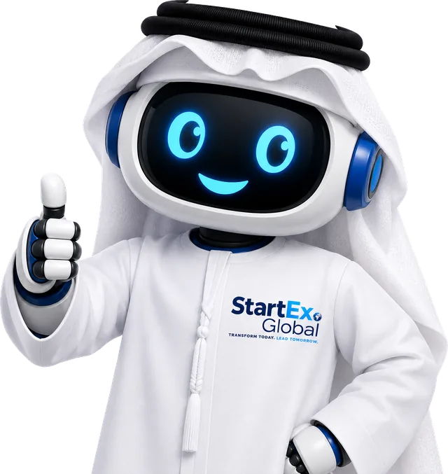 GulfBot, the AI business assistant mascot